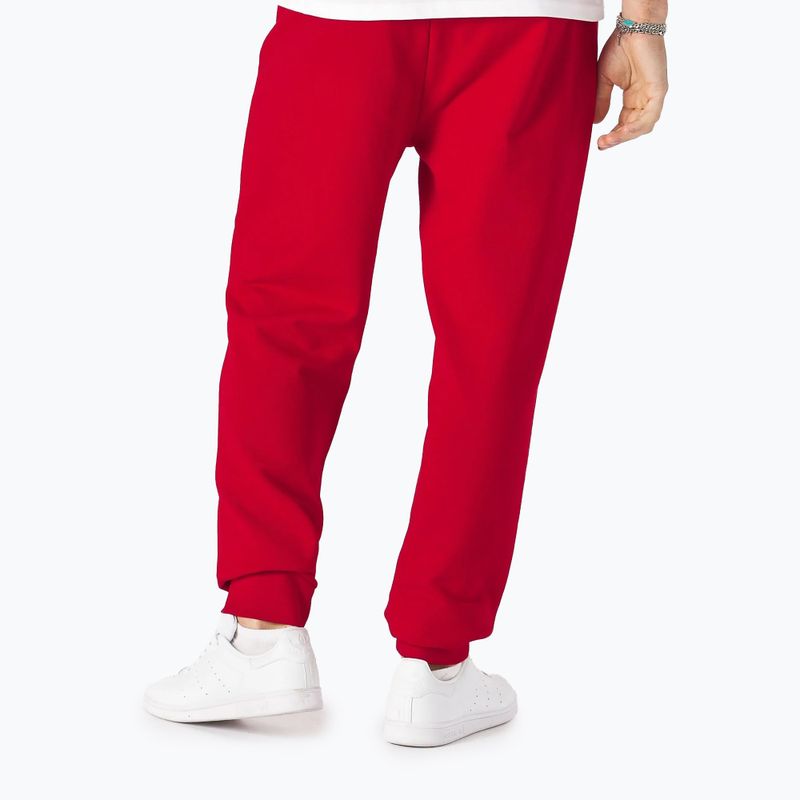 Férfi nadrág Pitbull West Coast Trackpants Small Logo Terry Group red 2