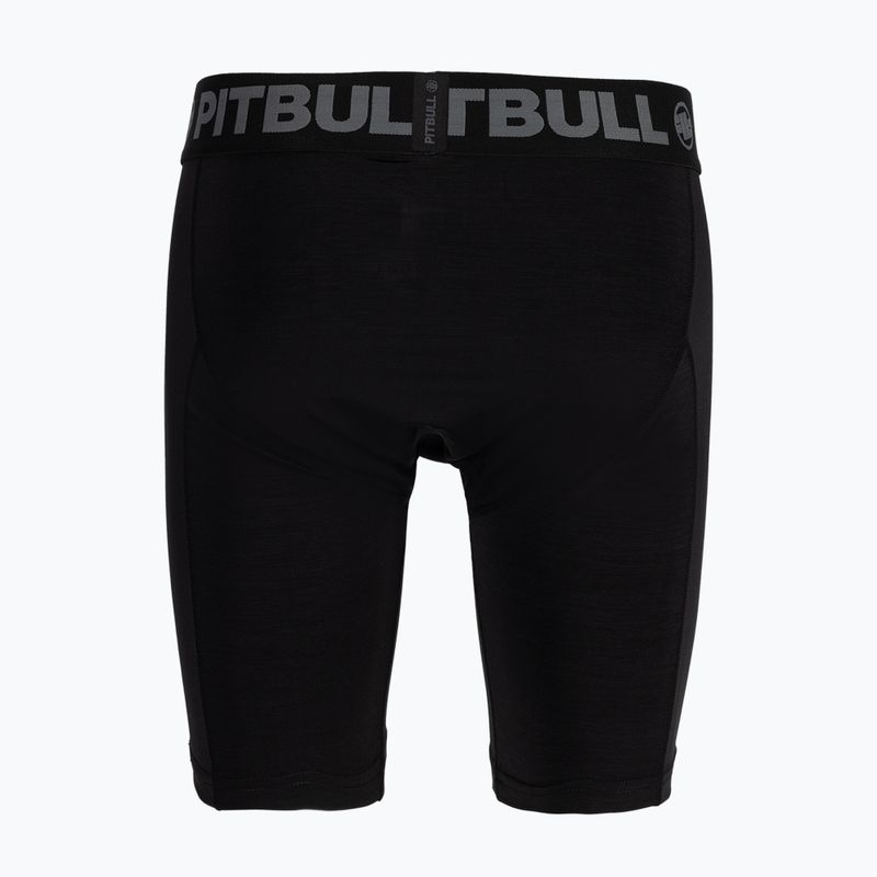 Férfi kompressziós rövidnadrág Pitbull West Coast Performance Compression black 2