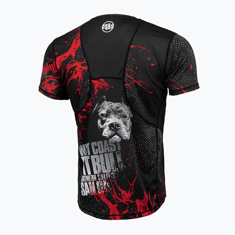 Férfi edzőpóló Pitbull Mesh Performance Pro Plus Blood Dog II black 9