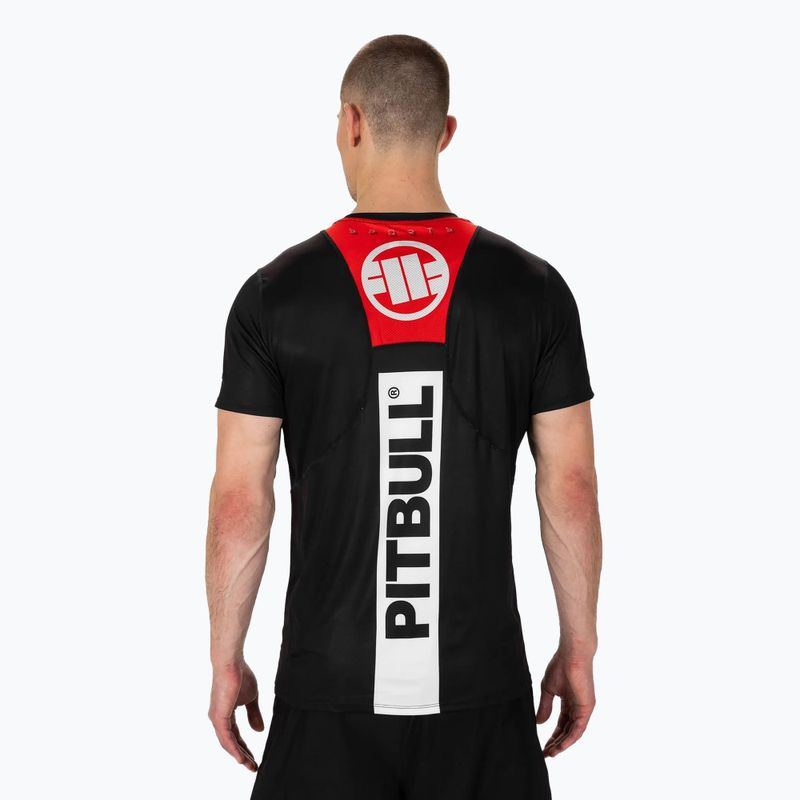 Férfi edzőpóló Pitbull Mesh Performance Pro Plus Hilltop Sports black 3