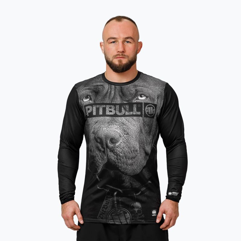 Férfi hosszú ujjú sPénztárcaső Pitbull Mesh Performance Pro Plus Born in 1989 black