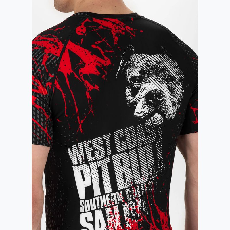 Férfi Rashguard Pitbull West Coast Blood Dog 2 Rash black 4
