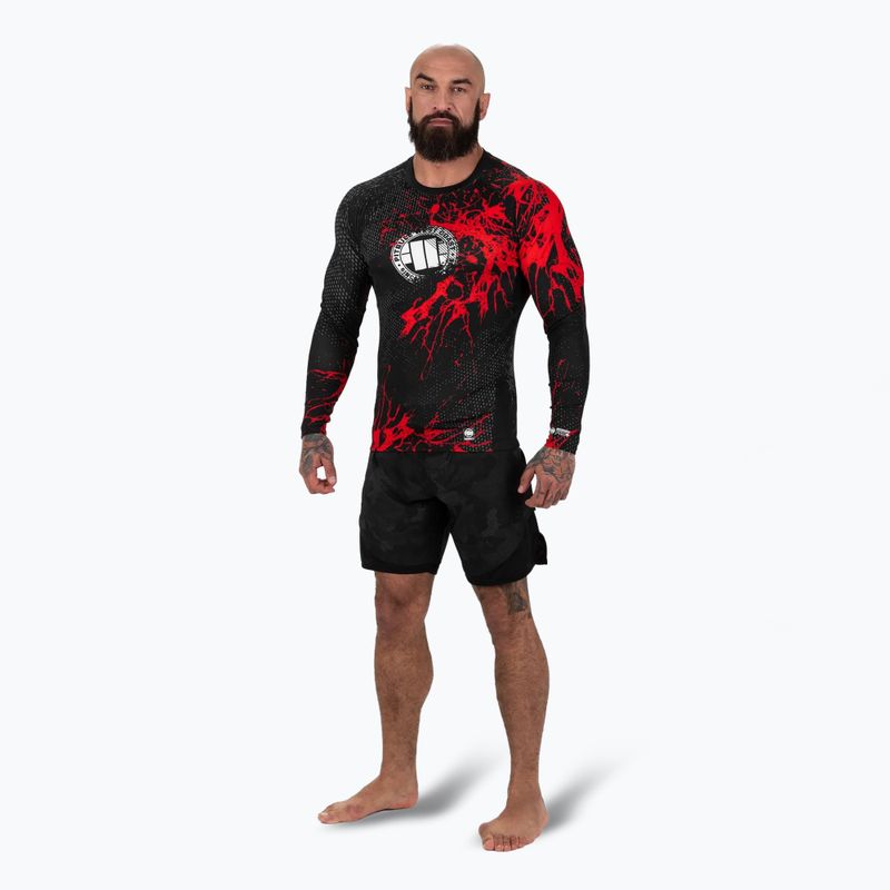 Férfi hosszú ujjú rashguard Pitbull Rashguard Blood Dog II black 2