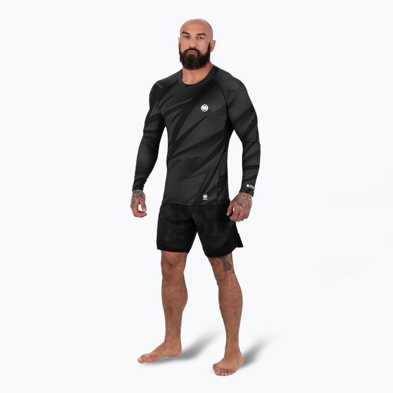 Férfi hosszú ujjú rashguard Pitbull Rashguard Dot Camo II grey 2