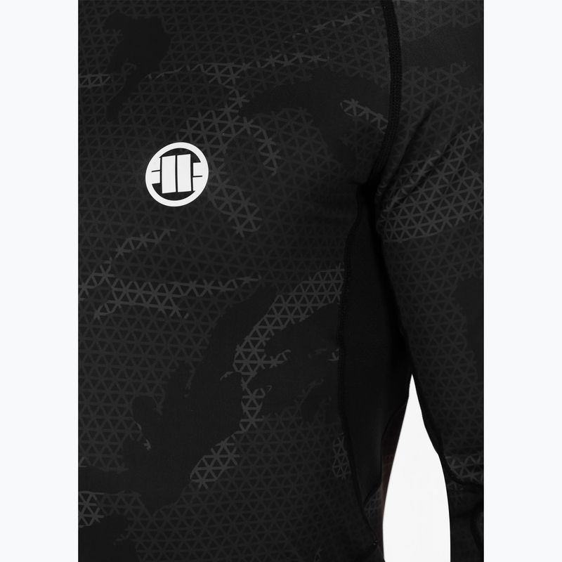 Férfi hosszú ujjú Rashguard Pitbull West Coast Net Camo 2 Rash black camo 5