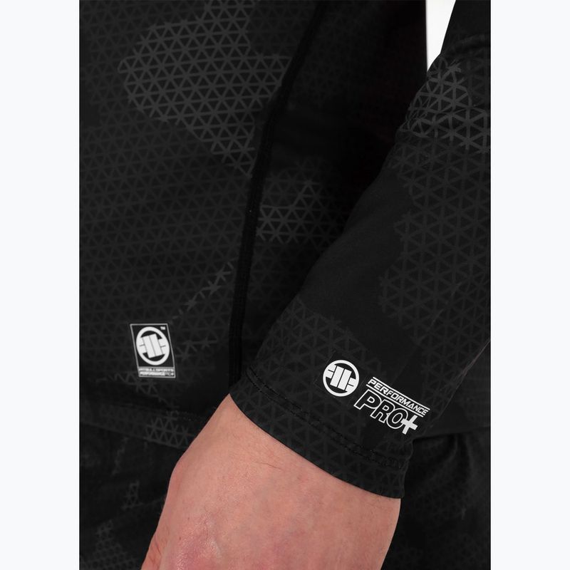 Férfi hosszú ujjú Rashguard Pitbull West Coast Net Camo 2 Rash black camo 6