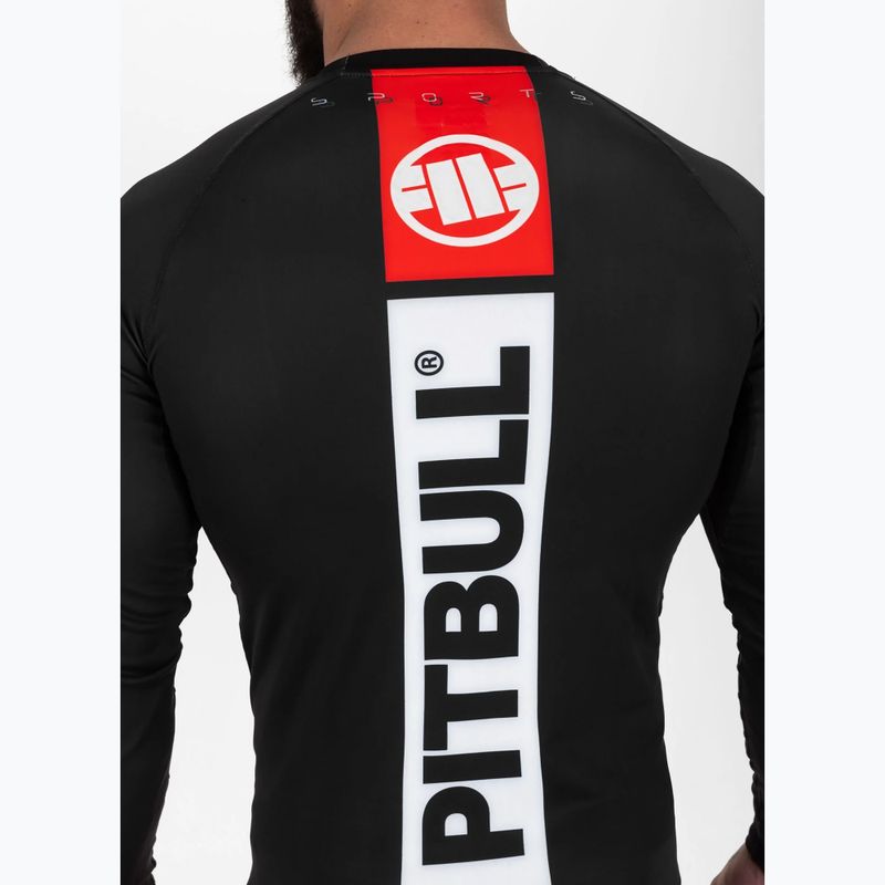 Férfi hosszú ujjú rashguard Pitbull Rashguard Hilltop Sports black 5