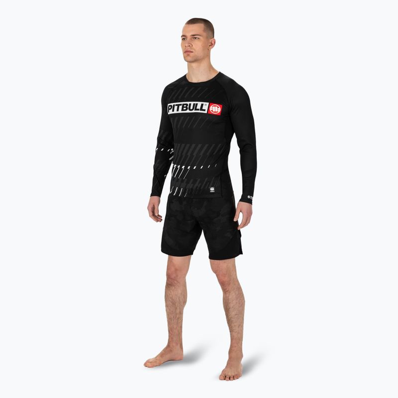 Férfi hosszú ujjú rashguard Pitbull Rashguard Street Dog black 2