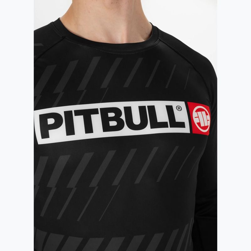 Férfi hosszú ujjú rashguard Pitbull Rashguard Street Dog black 4