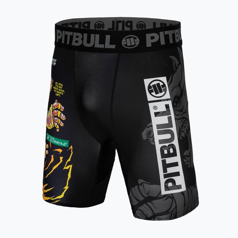 Férfi kompressziós rövidnadrág Pitbull West Coast Masters of BJJ Hilltop black
