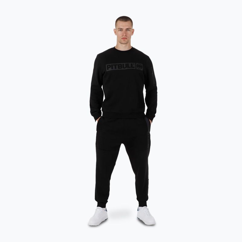 Férfi pulóver Pitbull Beyer Crewneck black 3