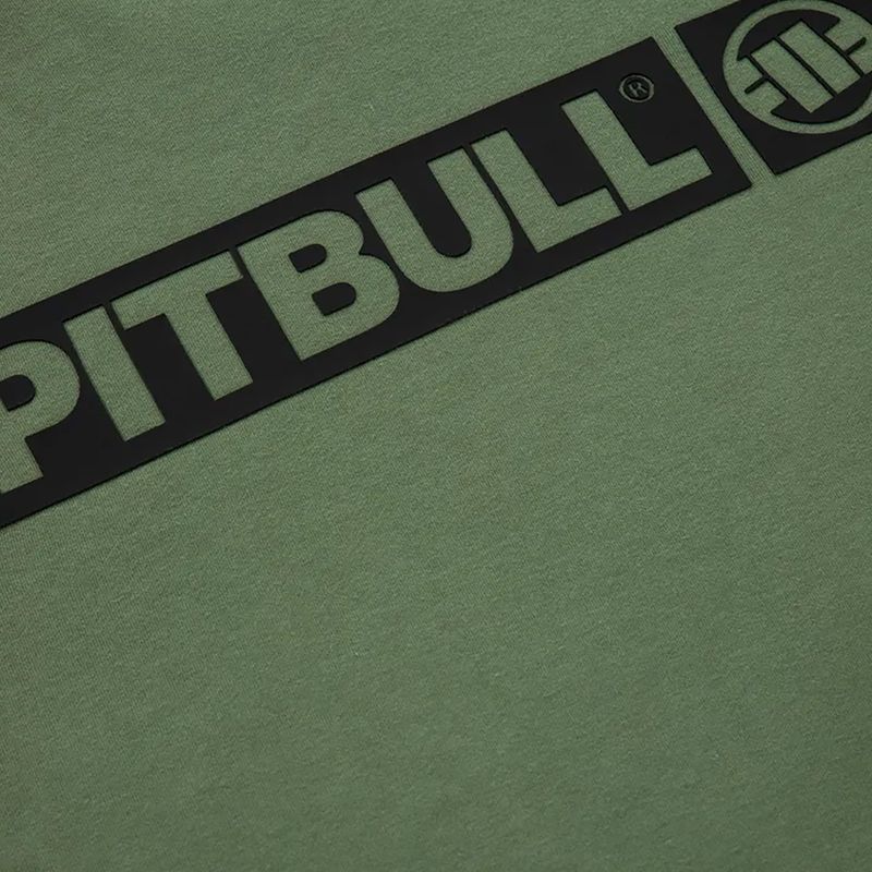 Férfi Pitbull West Coast Beyer Crewneck melegítőfelső olívazöld színű 7