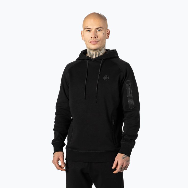 Férfi pulóver Pitbull West Coast Stafford Hooded black