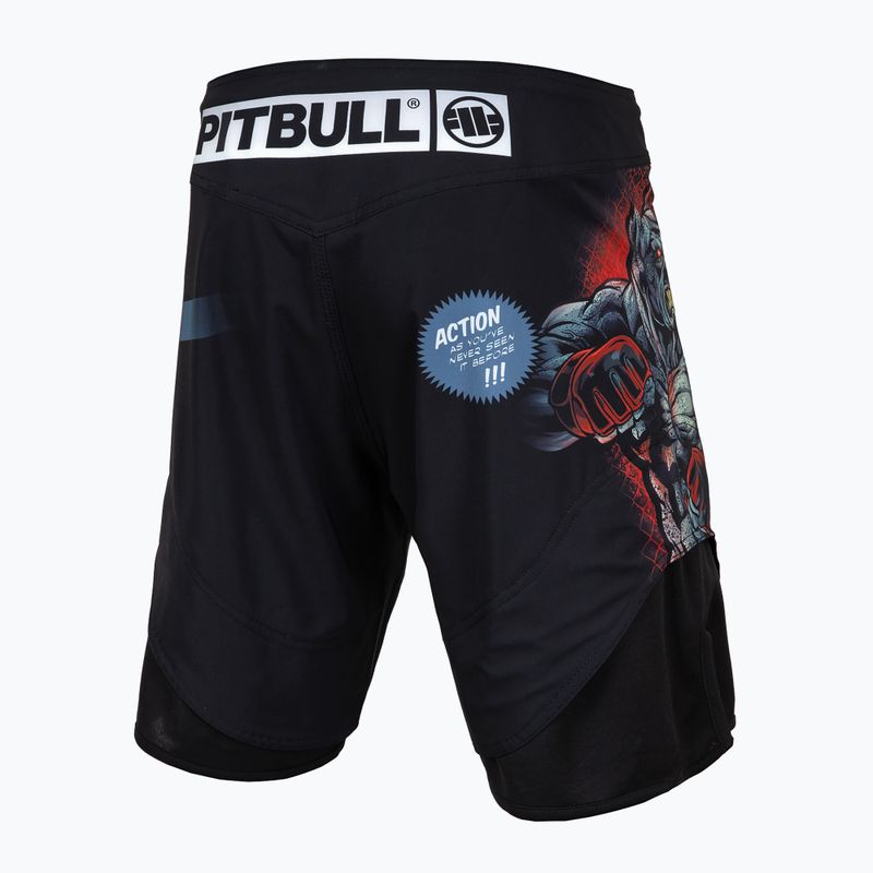 Férfi grappling rövidnadrág Pitbull West Coast Grappling 1 Masters of MMA Hilltop black 2