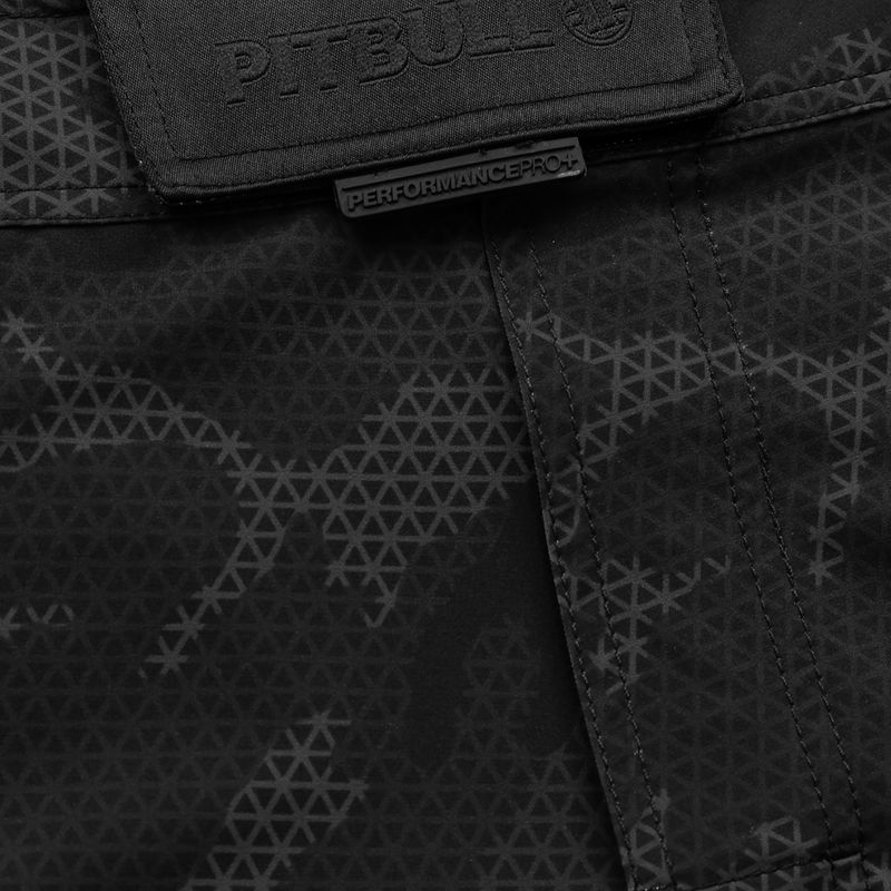 Férfi grappling rövidnadrág Pitbull West Coast Grappling 3 Net Camo Hilltop 2 black 3