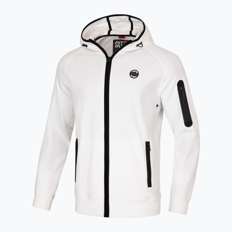 Férfi pulóver Pitbull West Coast Hermes Hooded Zip off white 3