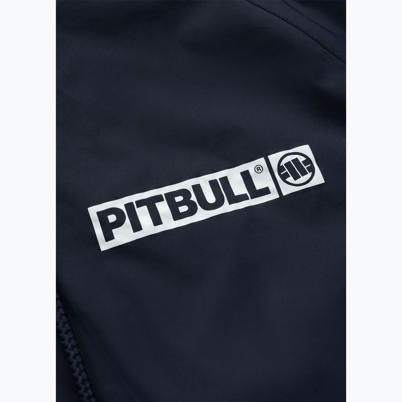 Férfi Pitbull Athletic Logo kapucnis nylon kabát sötét navy színben 10