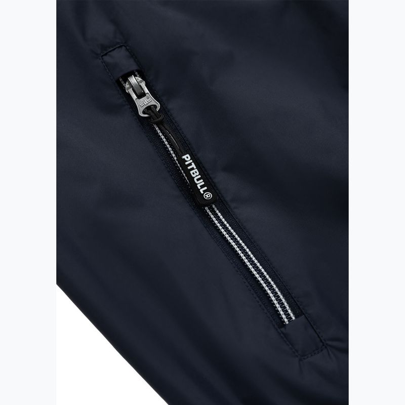 Férfi Pitbull Athletic Logo kapucnis nylon kabát sötét navy színben 12