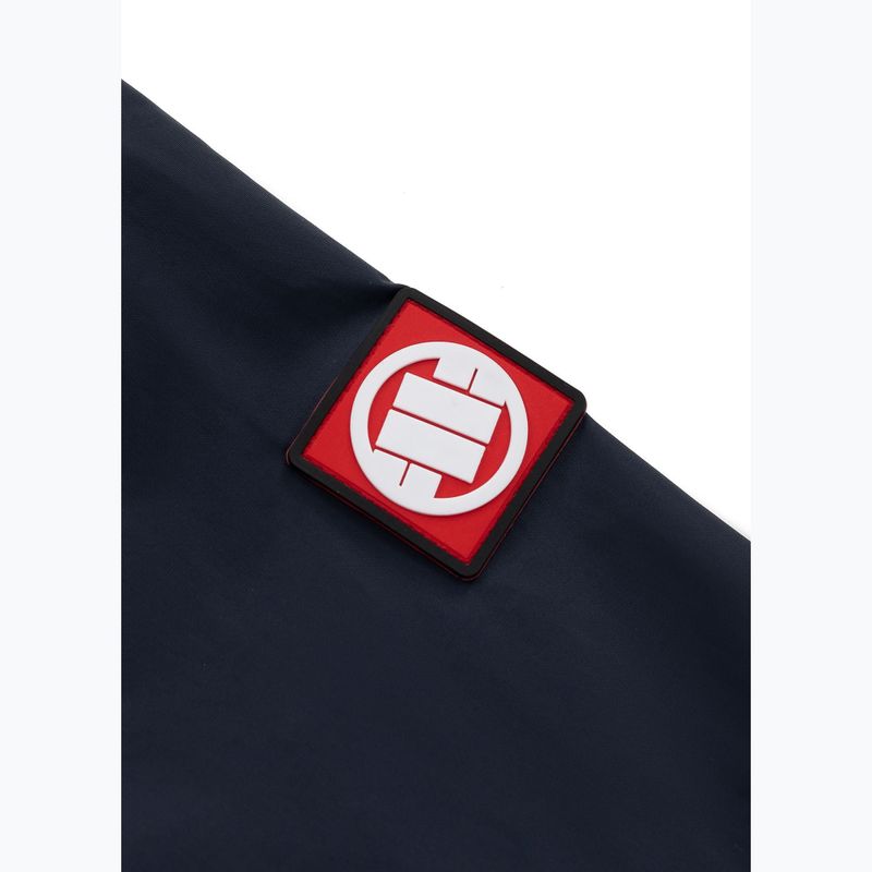 Férfi Pitbull Athletic Logo kapucnis nylon kabát sötét navy színben 14