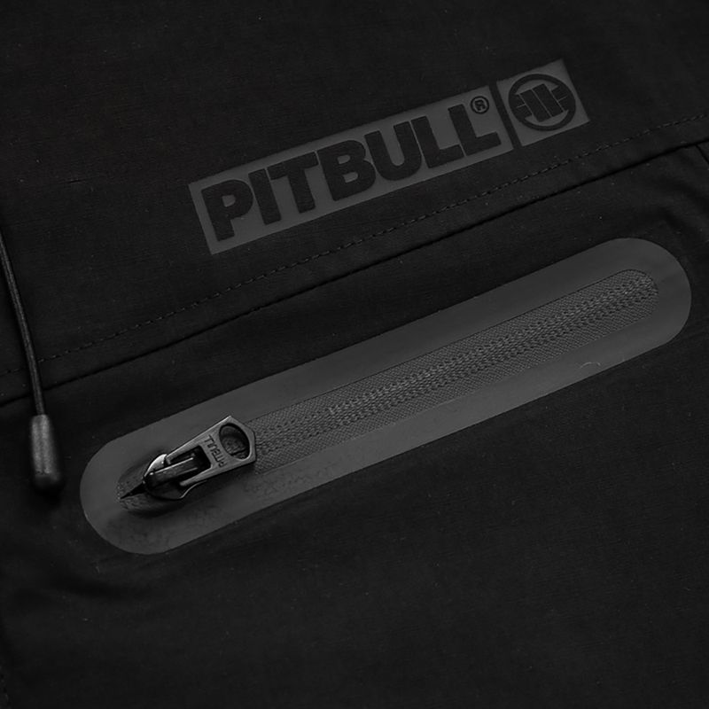 Pitbull West Coast Groton fekete kapucnis NCP fekete férfi kabát 7