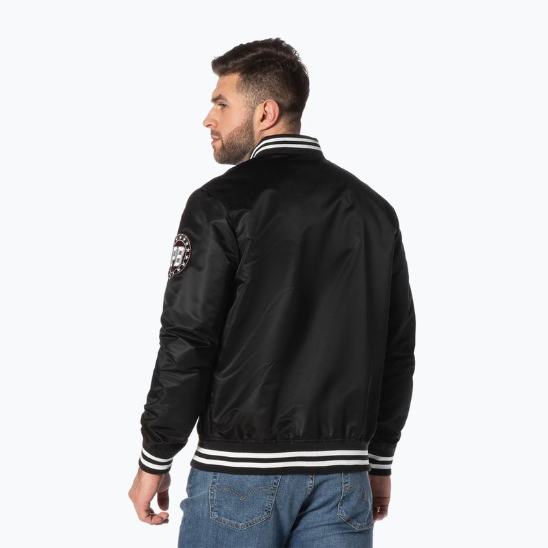 Férfi dzseki Pitbull West Coast Tyrian 2 Varsity black 3