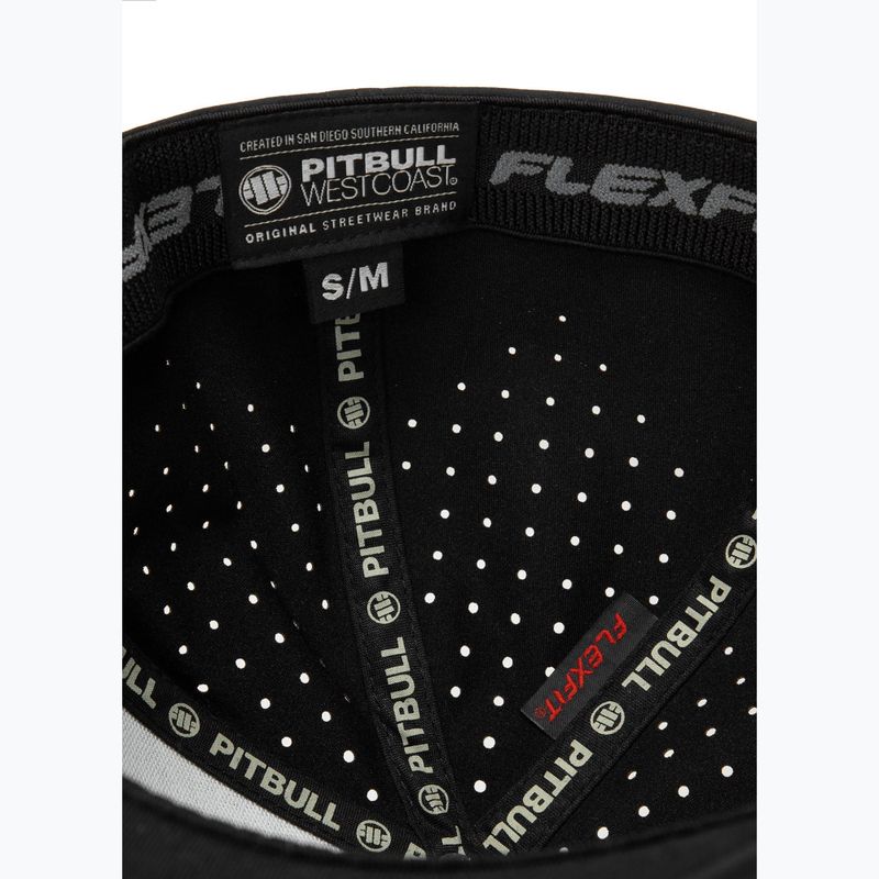 férfi baseballsapka męska Pitbull West Coast Full Cap Logo 3D Angle Welding black 6