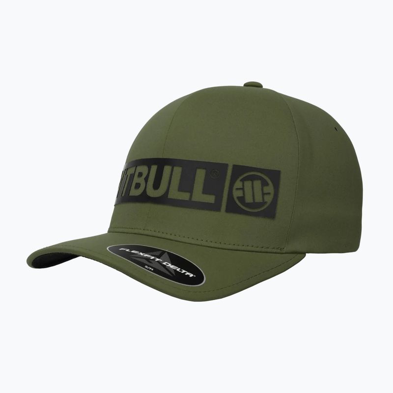 férfi baseballsapka męska Pitbull West Coast Full Cap ,,Hilltop" Stretch Fitted olive 2