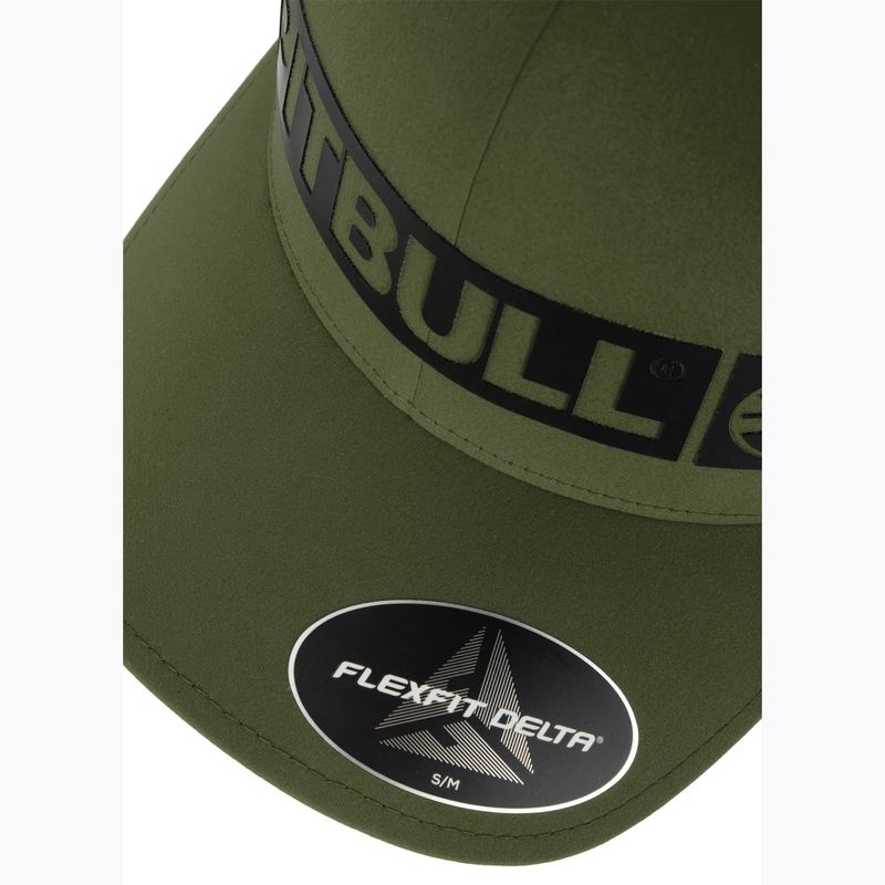 férfi baseballsapka męska Pitbull West Coast Full Cap ,,Hilltop" Stretch Fitted olive 5