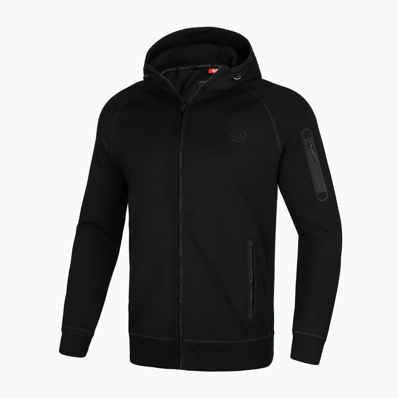 Férfi pulóver Pitbull West Coast Hermes Hooded Zip black 4