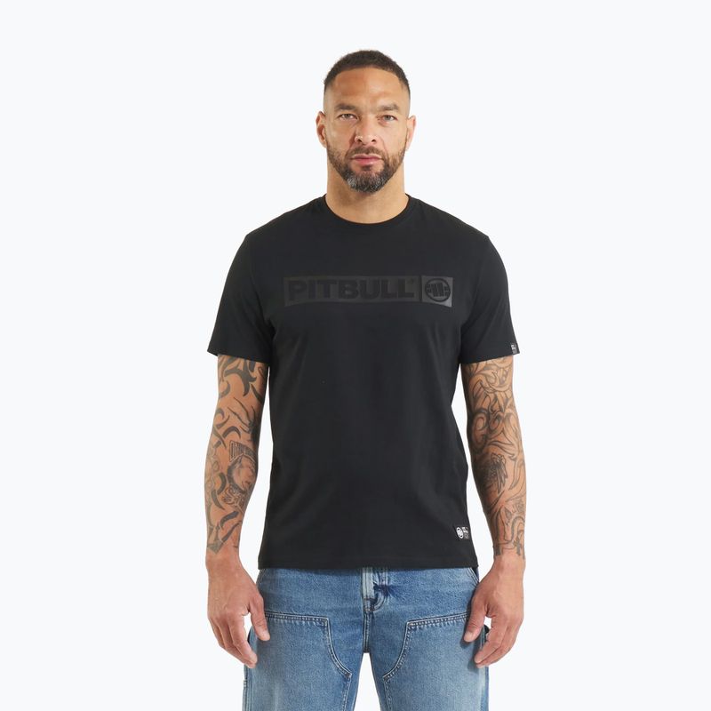Férfi póló Pitbull West Coast T-S All Black Hilltop black