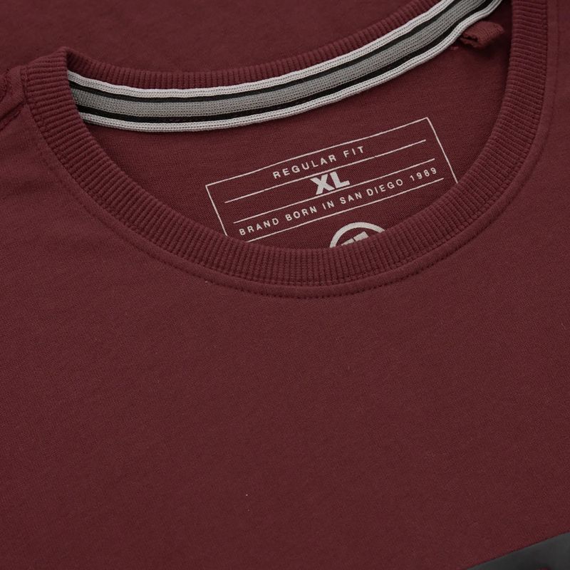 Férfi póló Pitbull West Coast T-S Classic Boxing burgundy 4