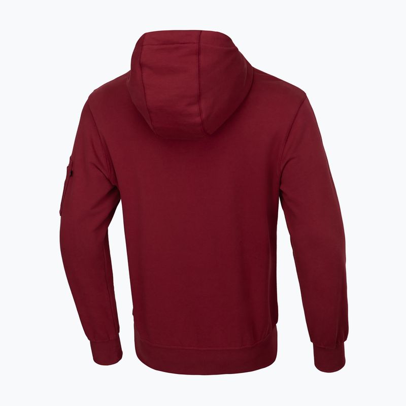 Férfi pulóver Pitbull West Coast Everts Hooded Zip burgundy 2