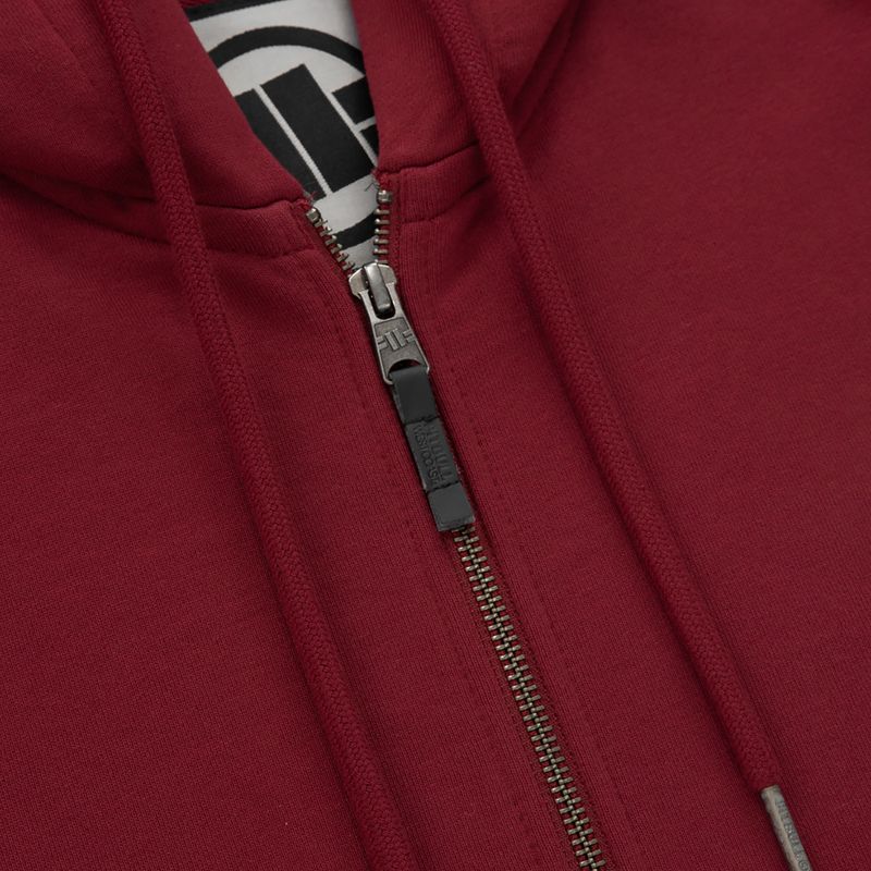 Férfi pulóver Pitbull West Coast Everts Hooded Zip burgundy 3