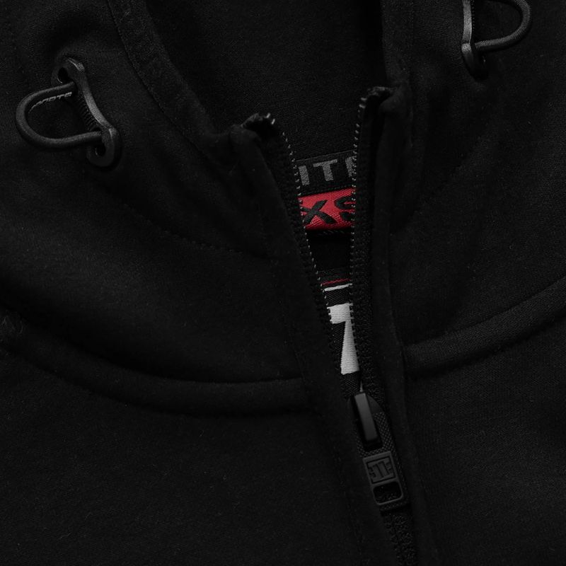 Férfi pulóver Pitbull West Coast Fuchsia Hooded Zip black 3