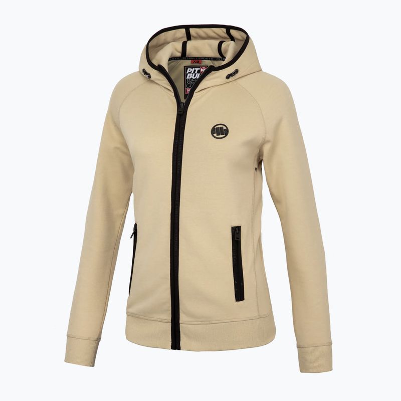Férfi pulóver Pitbull West Coast Fuchsia Hooded Zip sand
