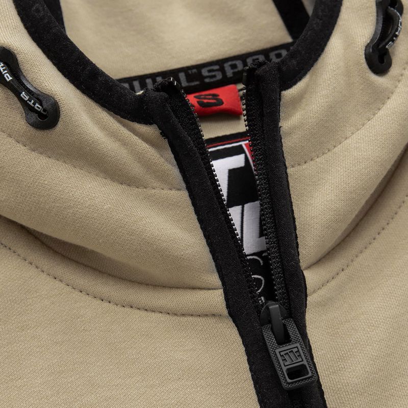 Férfi pulóver Pitbull West Coast Fuchsia Hooded Zip sand 3