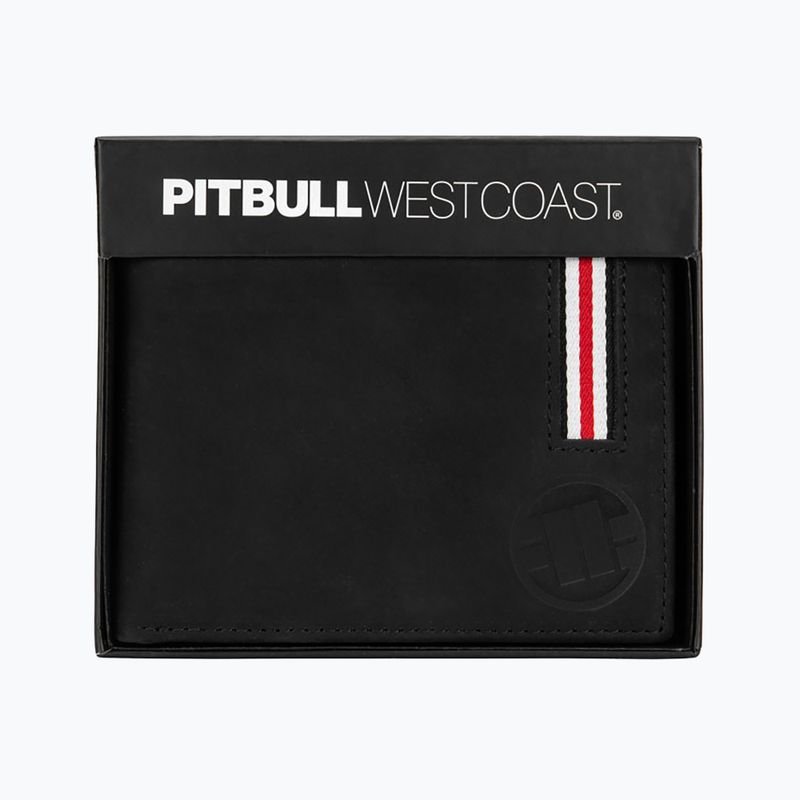 Férfi pénztárca Pitbull Lin Wood 2 Embosed Leather black