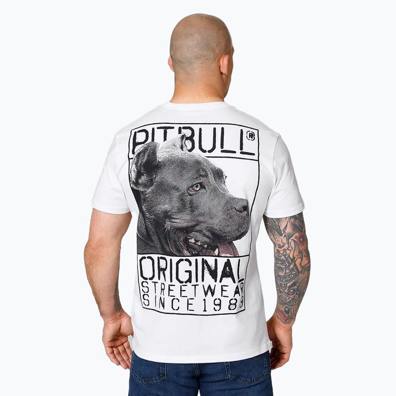 Férfi póló Pitbull West Coast Origin white 3