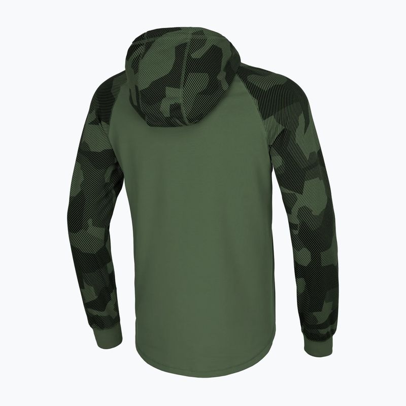 Férfi pulóver Pitbull West Coast Mercado Hooded Small Logo olive dillard 2