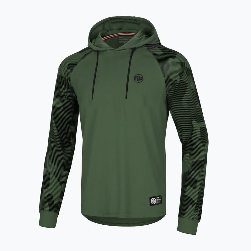 Férfi pulóver Pitbull West Coast Hilltop Hooded olive
