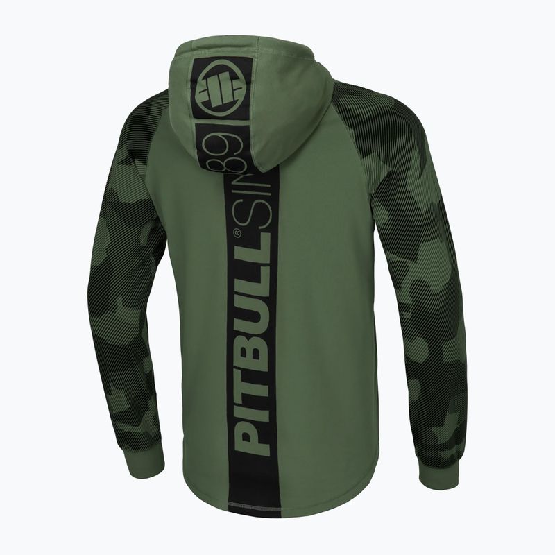 Férfi pulóver Pitbull West Coast Hilltop Hooded olive 2
