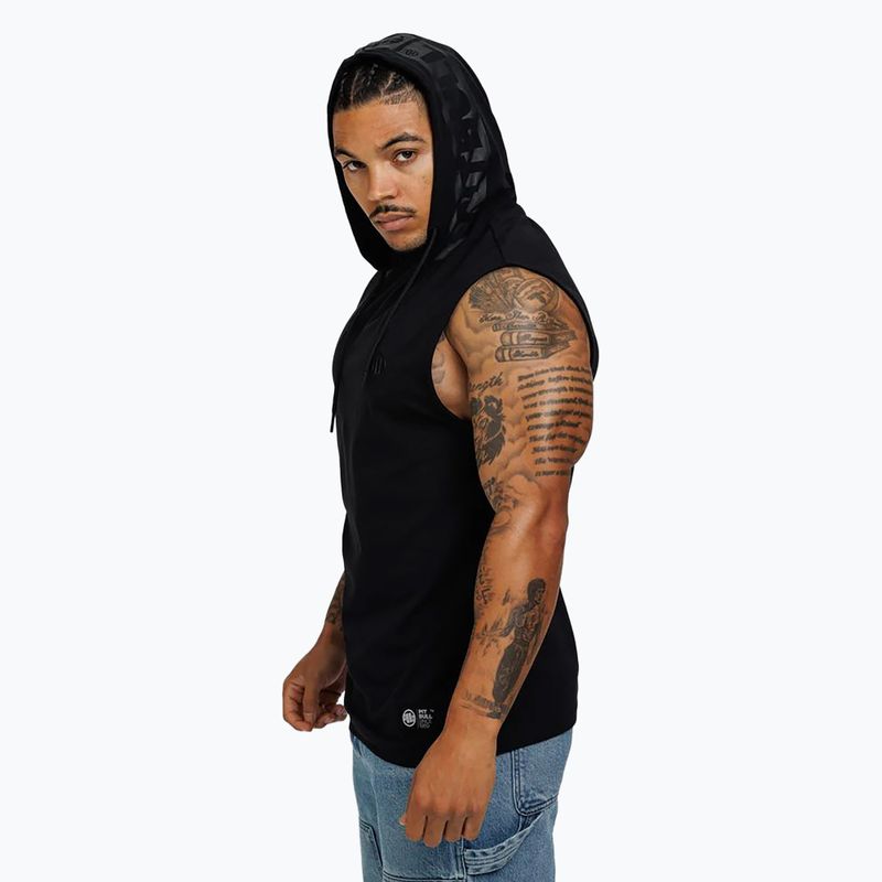 Férfi tank top Pitbull Hilltop kapucnis ujjatlan fekete 4