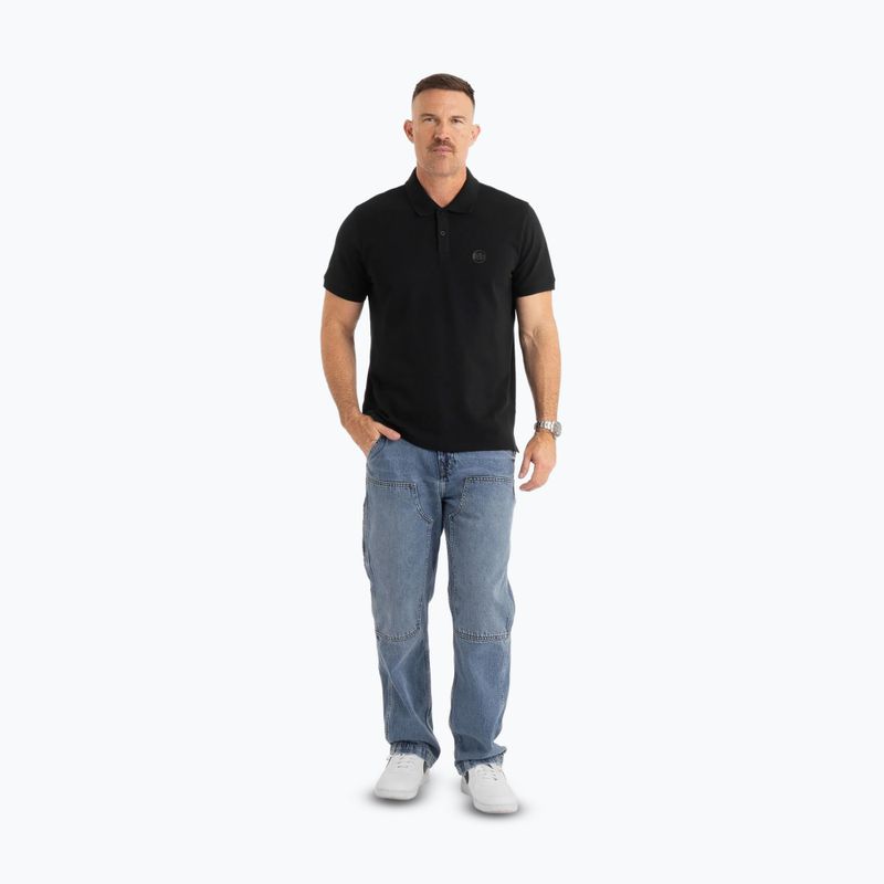 Férfi póló Pitbull West Coast Polo Pique Regular black 2