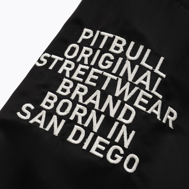 Férfi Pitbull Seabridge Varsity téli kabát fekete 7