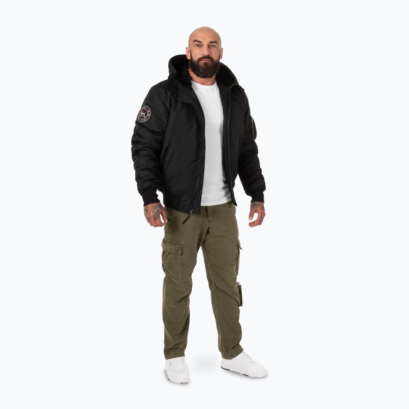 Férfi télikabát Pitbull Beejay 2 Hooded Bomber black 2