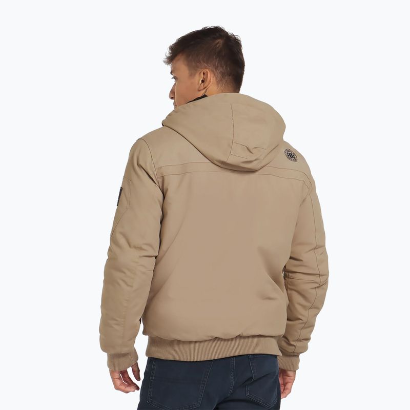 Férfi télikabát Pitbull Balboa 2 Hooded sand 3