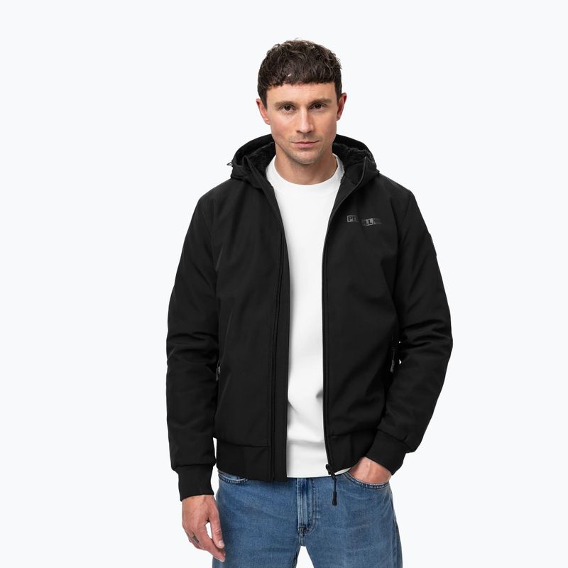 Férfi télikabát Pitbull Winter Midway Hooded black
