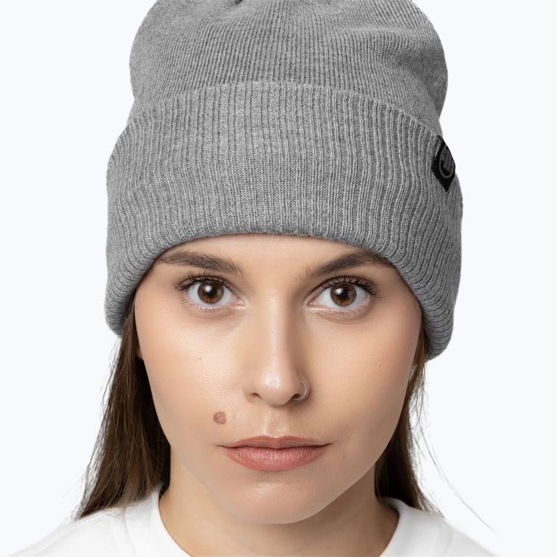 Téli sapka Pitbull Beanie Small Logo 2 graphite melange 3