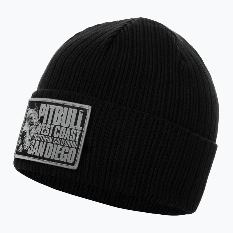 Férfi téli sapka Pitbull Beanie Silvas Blood Dog black