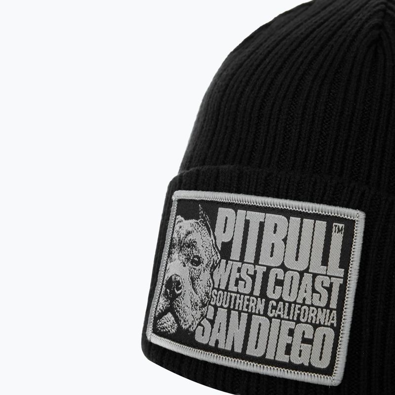 Férfi téli sapka Pitbull Beanie Silvas Blood Dog black 3